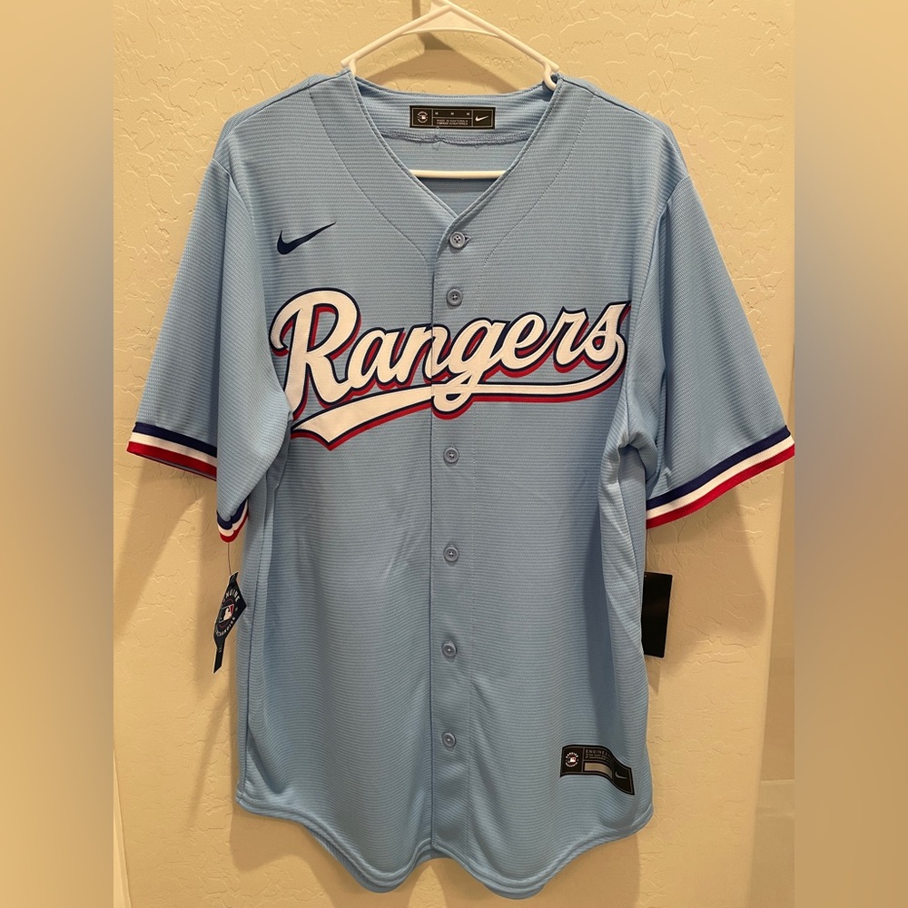 Texas Rangers Powder Blue Alternate Jersey